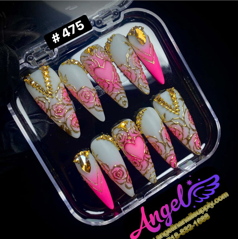 Angelina Handmade Custom Press-On | 450-479 - Angelina Nail Supply NYC