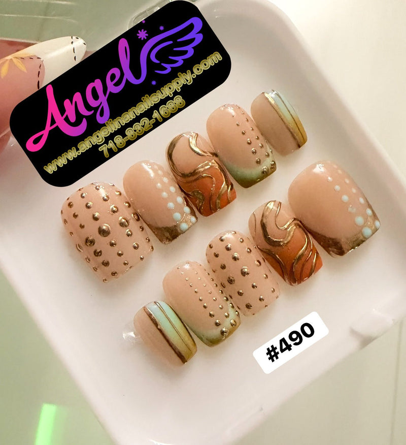 Angelina Handmade Custom Press-On | 480-509 - Angelina Nail Supply NYC