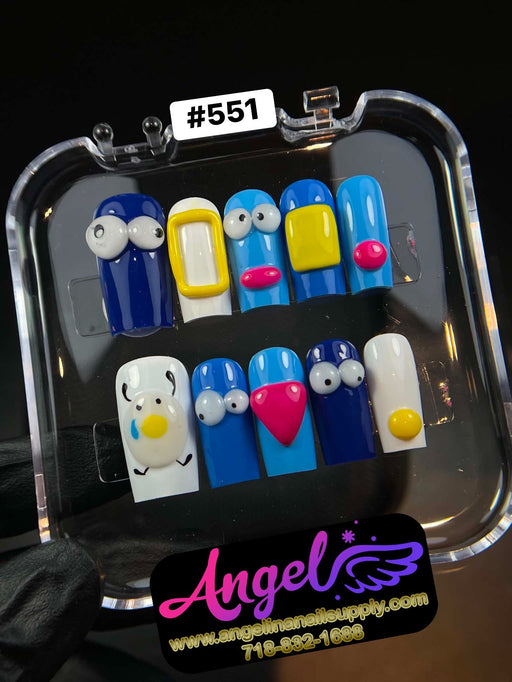 Angelina Handmade Custom Press-On 551 - Angelina Nail Supply NYC