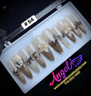 Angelina Handmade Custom Press-On | Long Nail Design 030-059 - Angelina Nail Supply NYC