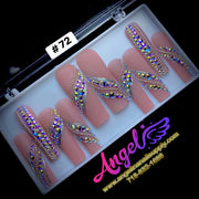 Angelina Handmade Custom Press-On | Long Nail Design 060-089 - Angelina Nail Supply NYC