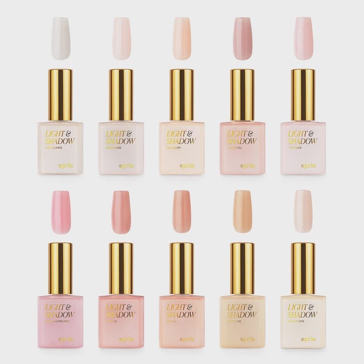 Aprés Gel Sheer Couleur Spring - Set of 10 - Angelina Nail Supply NYC