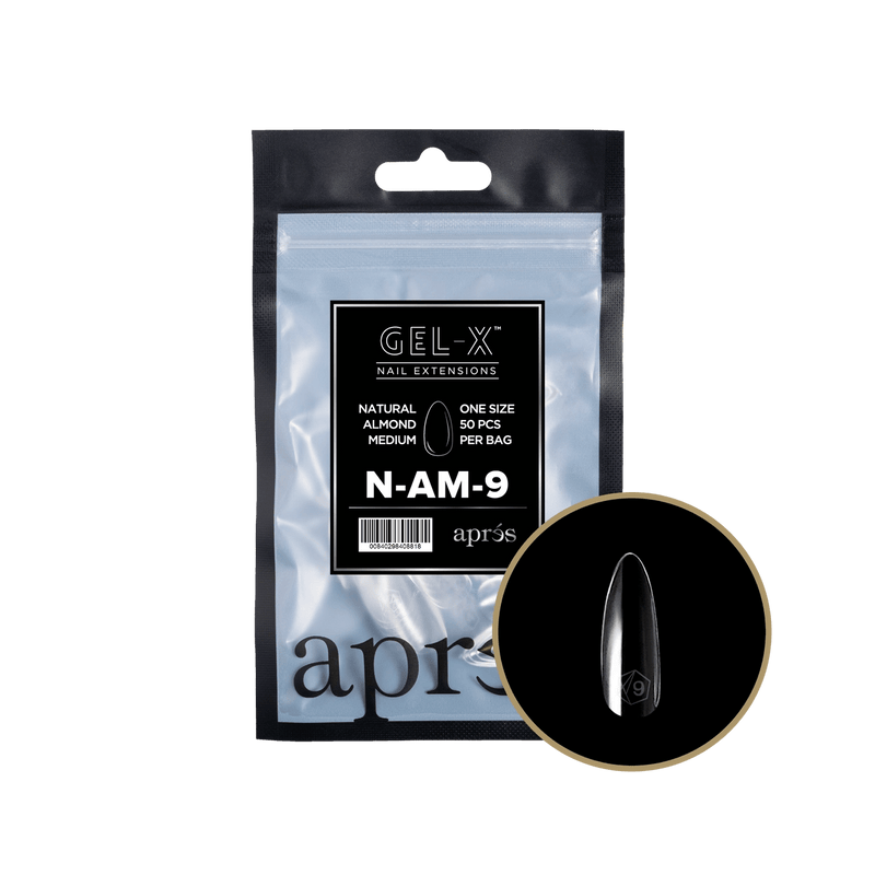 Aprés Gel-X® Natural Almond Medium Refill Bag (50pcs/pack) - Angelina Nail Supply NYC