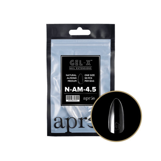 Aprés Gel-X® Natural Almond Medium Refill Bag (50pcs/pack) - Angelina Nail Supply NYC