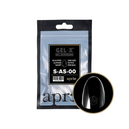 Aprés Gel-X® Sculpted Almond Short Refill Bag (50pcs/pack) - Angelina Nail Supply NYC