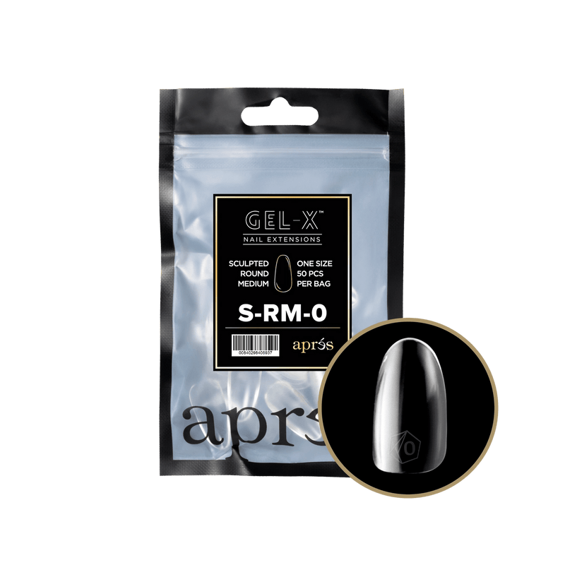 Aprés Gel-X® Sculpted Round Short Refill Bag (50pcs/pack) - Angelina Nail Supply NYC