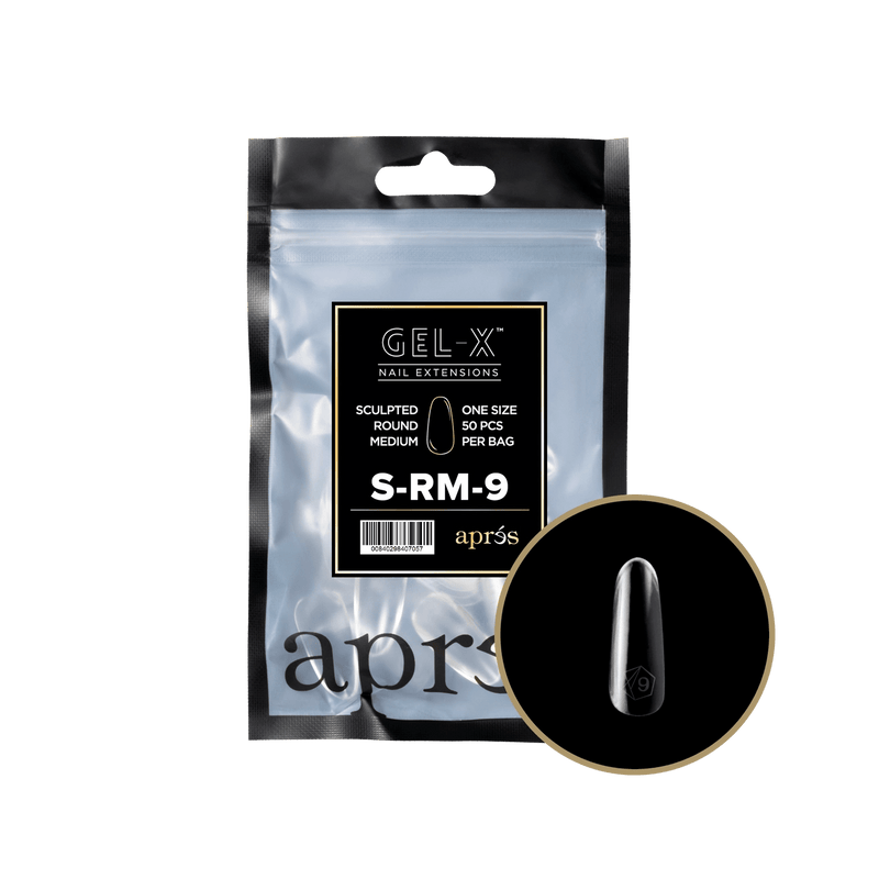 Aprés Gel-X® Sculpted Round Short Refill Bag (50pcs/pack) - Angelina Nail Supply NYC