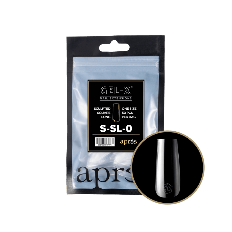 Aprés Gel-X® Sculpted Square Long Refill Bag (50pcs/pack) - Angelina Nail Supply NYC
