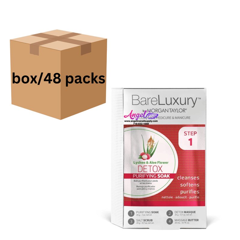 Bare Luxury 4 in 1 Spa | Box 48 pcs | Lychee & Aloe Flower - Angelina Nail Supply NYC