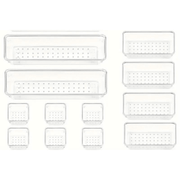 Clear Plastic Organizers Drawer With Non-Slip Pads - Angelina Nail Supply NYC