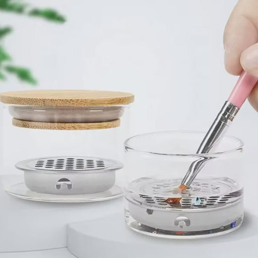 Dappen Dish With Stainless Steel Strainer - Angelina Nail Supply NYC