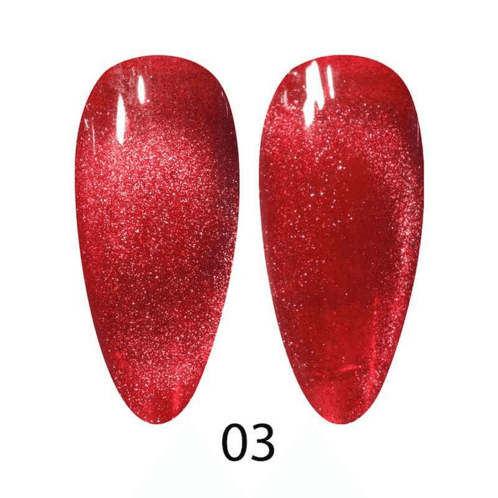 DC 9D Cat Eyes #03 Ruby Mirage - Angelina Nail Supply NYC