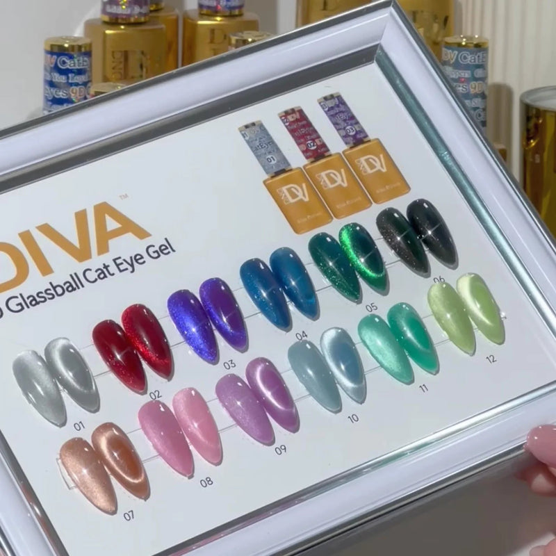 Diva 9D Cat Eyes Collection All Set 36 colors 1 - 36 GEL ONLY - Angelina Nail Supply NYC