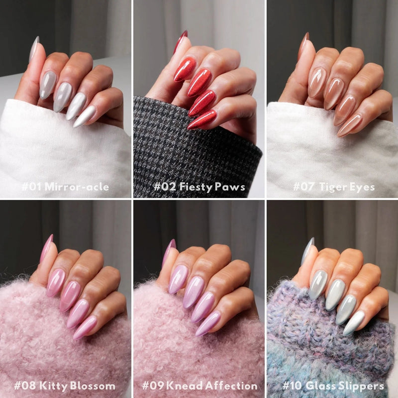 Diva 9D Cat Eyes Collection Glassball Set 12 colors 1 - 12 GEL ONLY - Angelina Nail Supply NYC