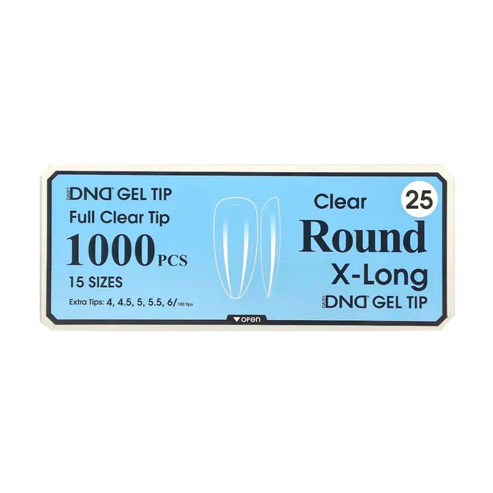 DND Clear Gel Tips - Pro Box (1000pcs) - Angelina Nail Supply NYC
