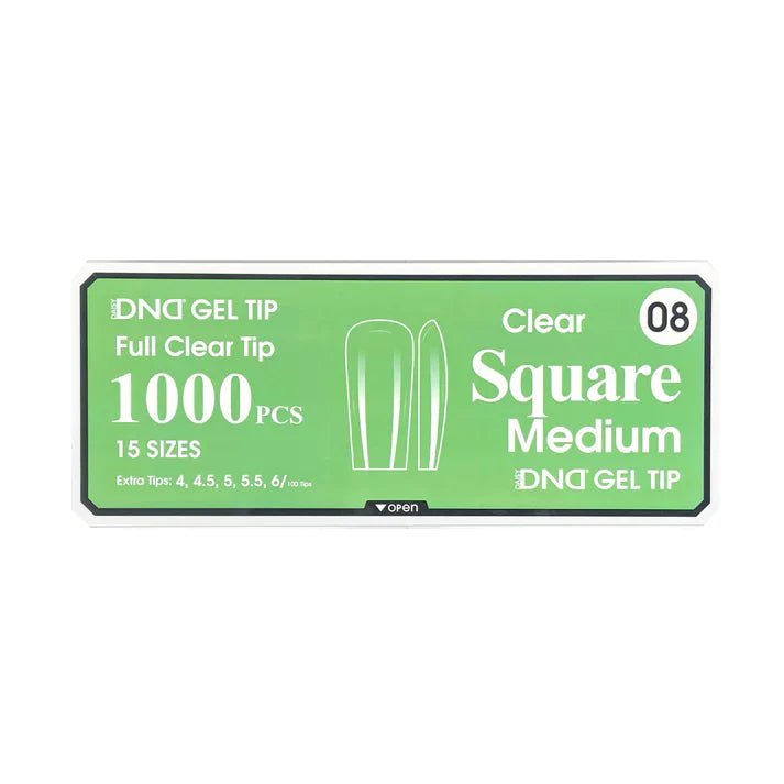 DND Clear Gel Tips - Pro Box (1000pcs) - Angelina Nail Supply NYC