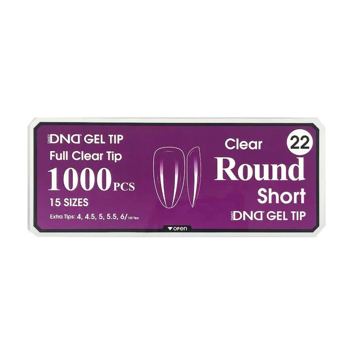 DND Clear Gel Tips - Pro Box (1000pcs) - Angelina Nail Supply NYC