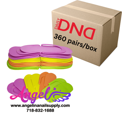 DND Foam Slipper Sewn (box/30 pack) - Angelina Nail Supply NYC