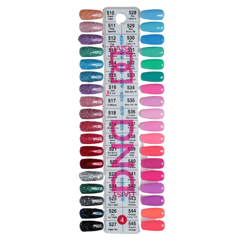 DND4 Collection 4 (Full Set 36 Colors 510 - 545) - Angelina Nail Supply NYC