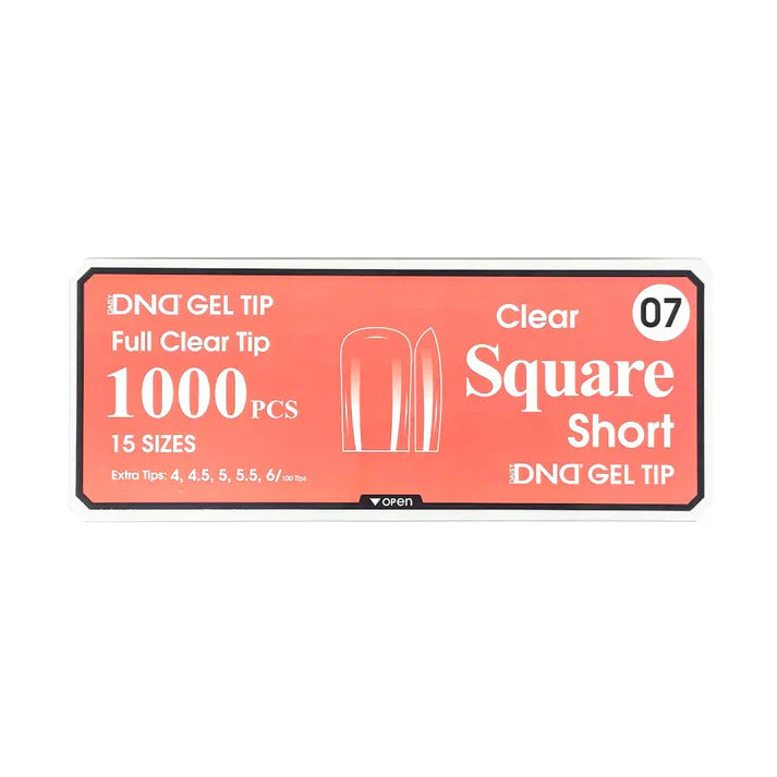 DND Clear Gel Tips - Pro Box (1000pcs)