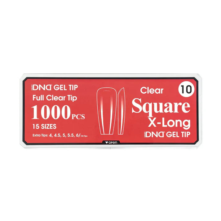 DND Clear Gel Tips - Pro Box (1000pcs)