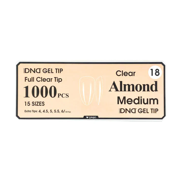 DND Clear Gel Tips - Pro Box (1000pcs)