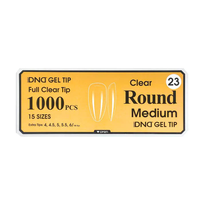DND Clear Gel Tips - Pro Box (1000pcs)