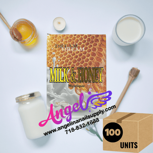 Dream Dream Mystique Spa 4 in 1 Milk & Honey (box/100packs) - Angelina Nail Supply NYC