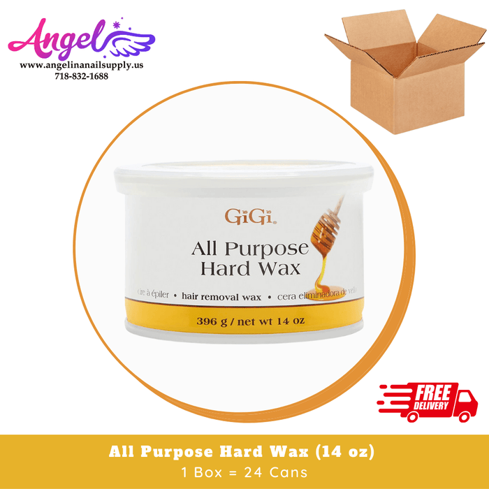 GiGi All Purpose Hard Wax (24 Cans/Box - 14 oz each can) - Angelina Nail Supply NYC