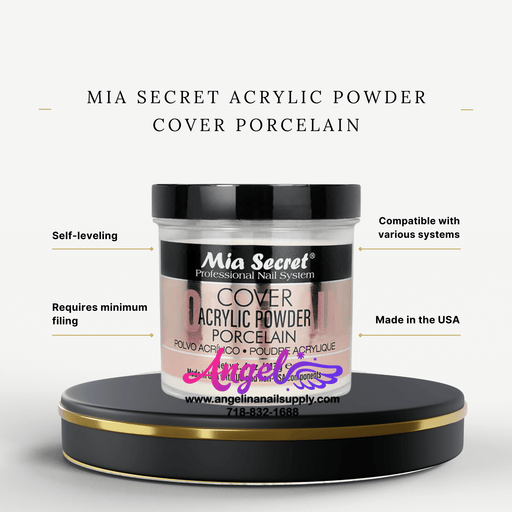 Mia Secret Acrylic Powder Cover Porcelain 4oz - Angelina Nail Supply NYC