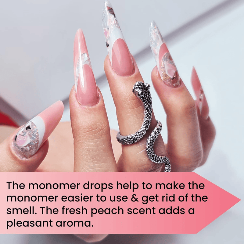 Mia Secret Peach Monomer Drops - Angelina Nail Supply NYC