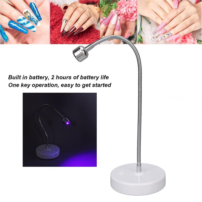 Mini Flexible Led UV Nail Lights Lamp for Press-On Nail - Angelina Nail Supply NYC