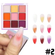 Nail Pigment Palette 9 Colors - Angelina Nail Supply NYC