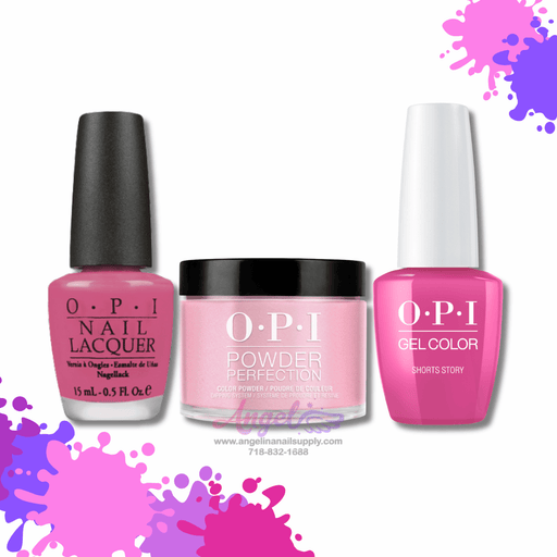 OPI 3in1 combo DP-GC-NL B86 SHORTS STORY - Angelina Nail Supply NYC
