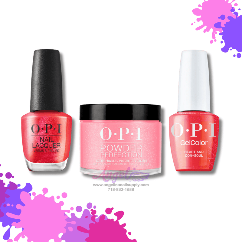OPI 3in1 combo DP-GC-NL D55 Heart and Con-Soul - Angelina Nail Supply NYC