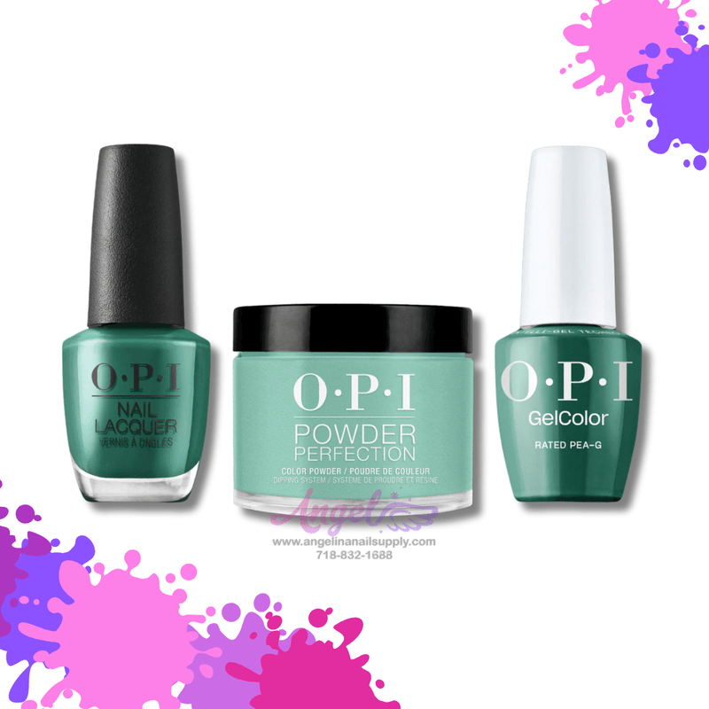 OPI 3in1 combo DP-GC-NL H007 Rated Pea-G - Angelina Nail Supply NYC