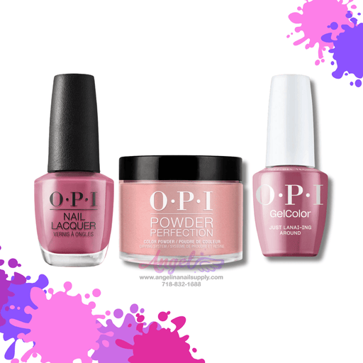 OPI 3in1 combo DP-GC-NL H72 JUST LANAI-ING AROUND - Angelina Nail Supply NYC