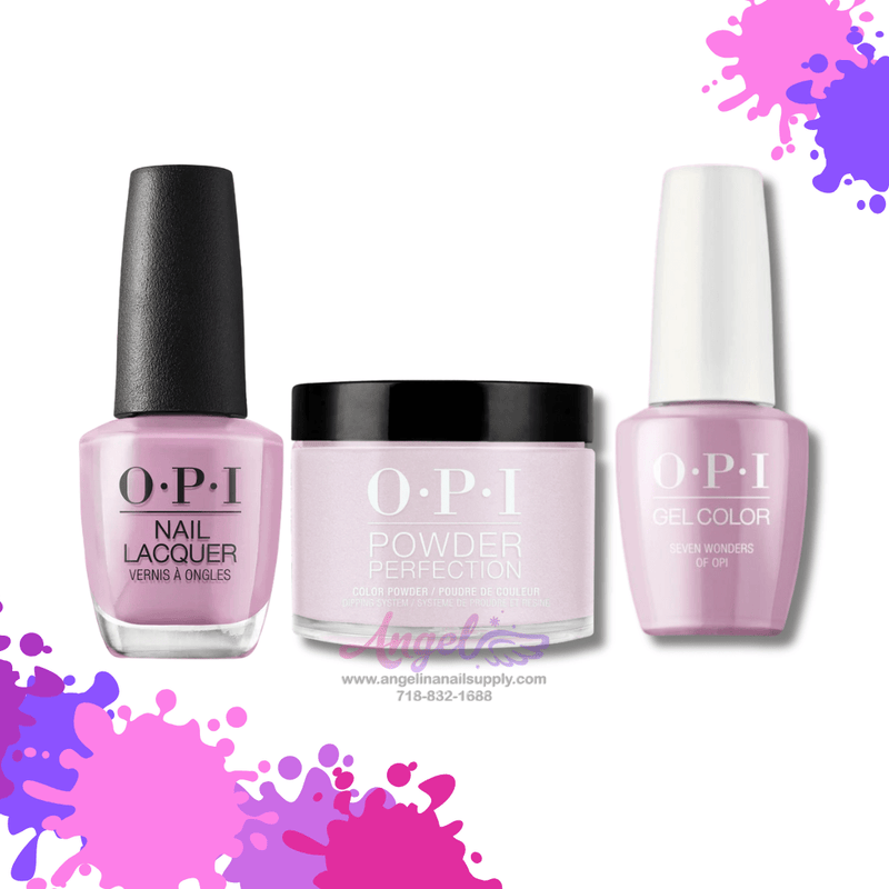 OPI 3in1 combo DP-GC-NL P32 SEVEN WONDERS OF OPI - Angelina Nail Supply NYC