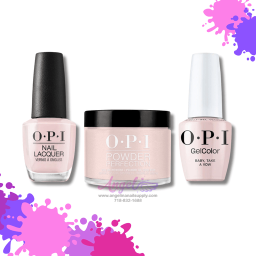 OPI 3in1 combo DP-GC-NL SH1 Baby, Take a Vow - Angelina Nail Supply NYC