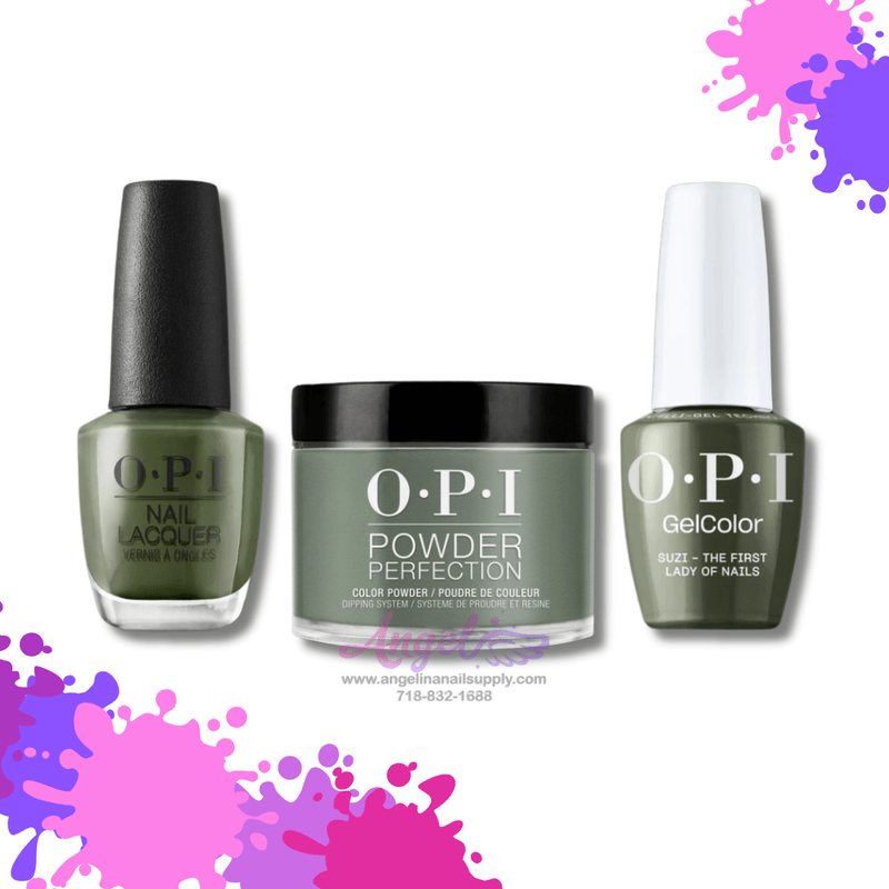 OPI 3in1 combo DP-GC-NL W55 SUZI THE FIRST LADY OF NAILS - Angelina Nail Supply NYC