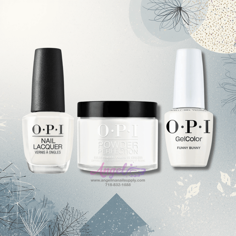 OPI 3in1 combo DP-GCT-NL H22 FUNNY BUNNY - Angelina Nail Supply NYC
