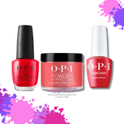 OPI 3in1 combo DP-GCT-NL L64 CAJUN SHRIMP - Angelina Nail Supply NYC
