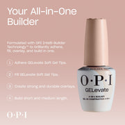 OPI 4-in-1 Builder Gel BIB002 Dark Nude / Nude Sculpture - Angelina Nail Supply NYC