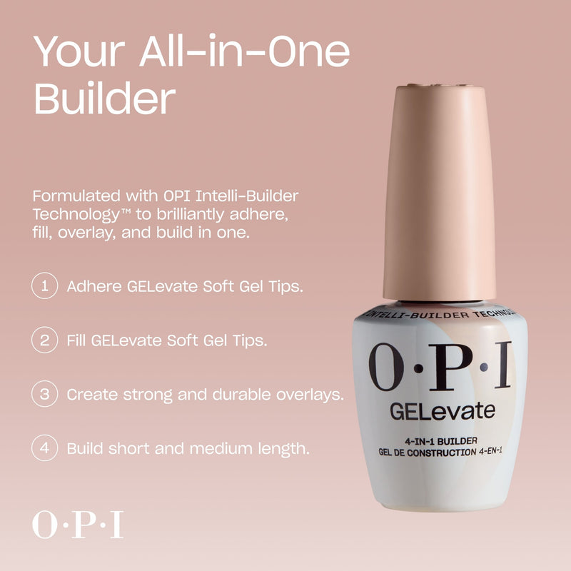 OPI 4-in-1 Builder Gel BIB003 Warm Nude / Fill My Espresso - Angelina Nail Supply NYC