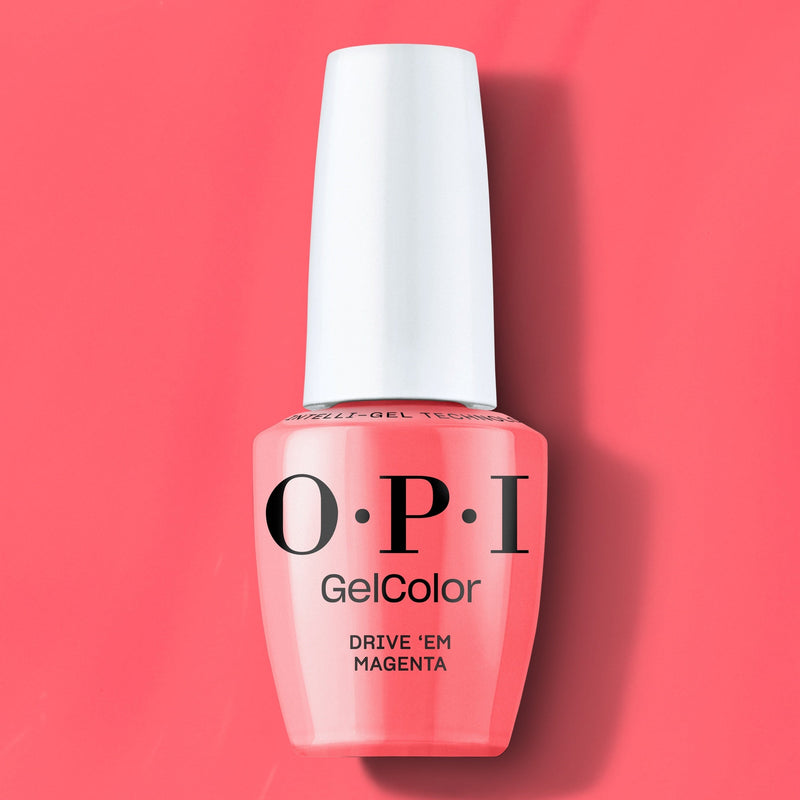 OPI Gel Color GCT S052 Drive ‘Em Magenta - Angelina Nail Supply NYC