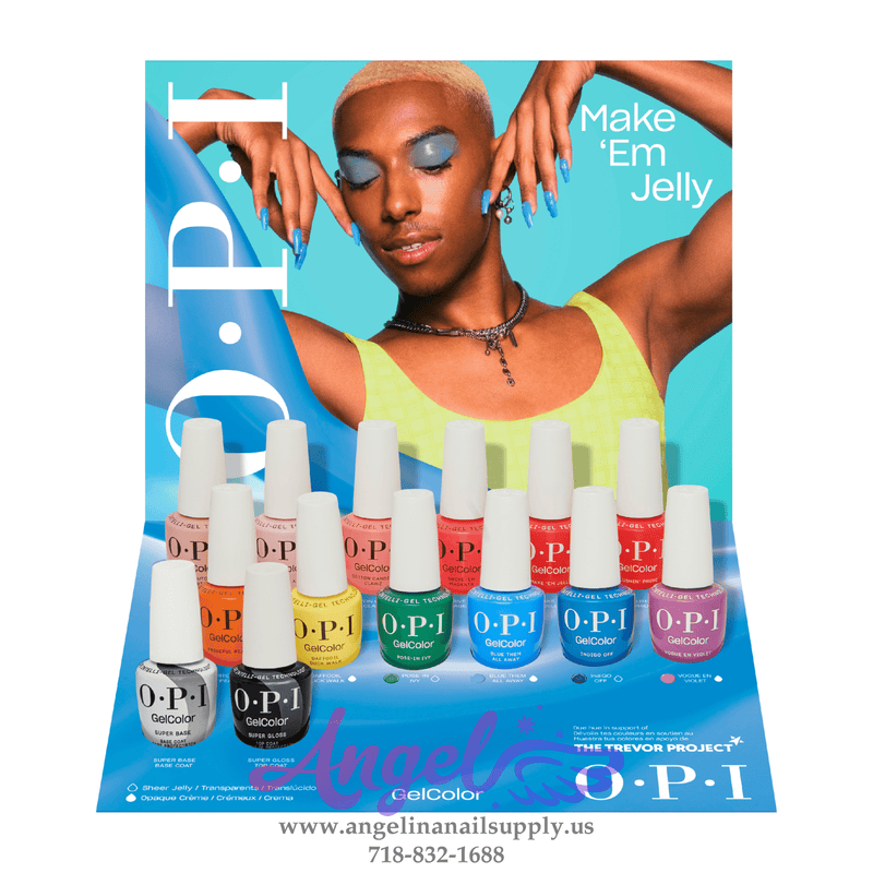 OPI Gel Color - Make'em Jelly Collection 12 Colors & 1 Base Gel 1 Top Gel | Summer 2025 - Angelina Nail Supply NYC