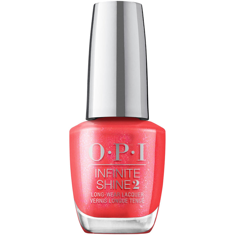 OPI Infinite Shine ISL S010 LEFT YOUR TEXTS ON RED - Angelina Nail Supply NYC