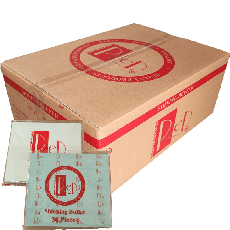 Shine Buffer Mini Red (box/50 bags) - Angelina Nail Supply NYC