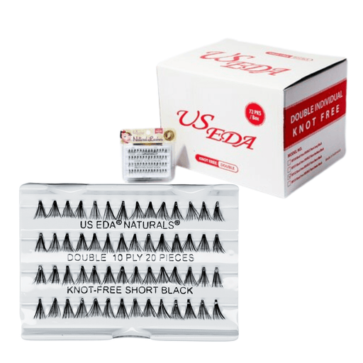 US EDA Double Lash 20-piece | Short - Box/72 pans - Angelina Nail Supply NYC