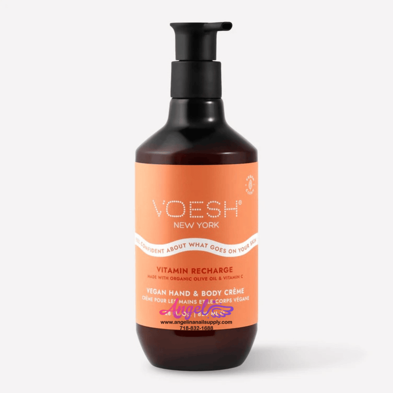 Voesh Vitamin Recharge Vegan Body & Hand Creme 28 Fl.Oz. (Box/12 Bottles) - Angelina Nail Supply NYC